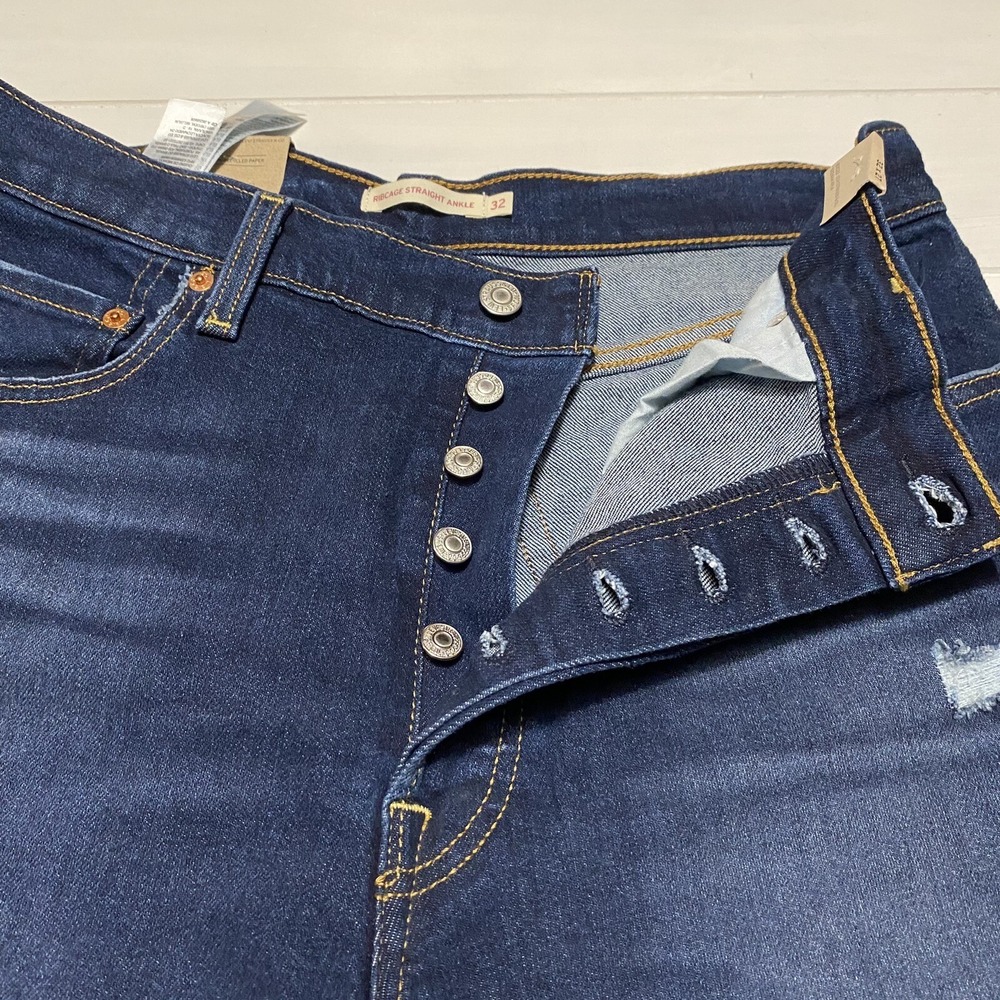 Levi’s Ribcage Straight Ankle Jean 33x27 - Picture 8 of 16